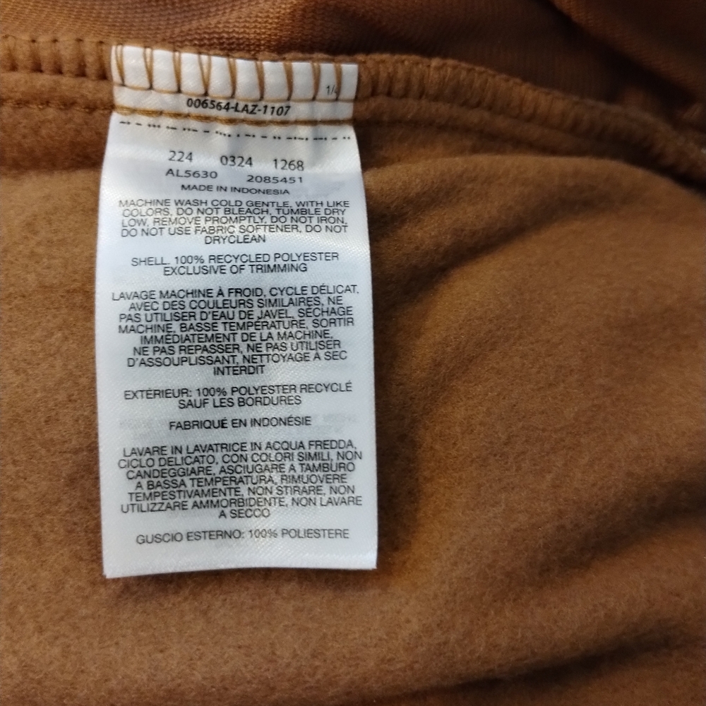 Women's Columbia Sequoia Grove 1/2 Zip Brown Fleece Pullover Size XL NWT - Picture 13 of 13